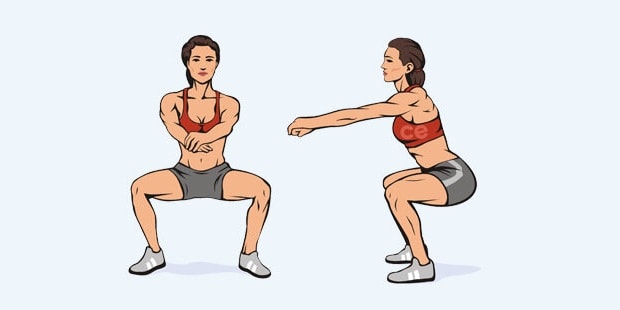 Air squats упражнение