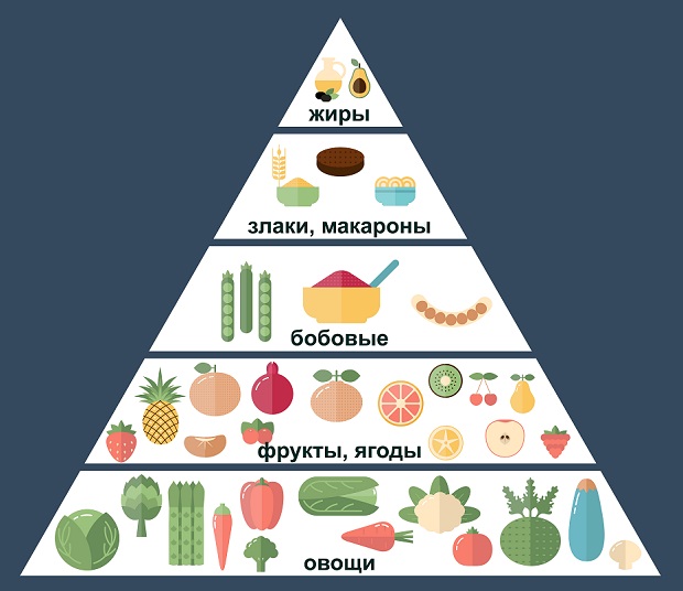 Пирамида питания вегетарианцев