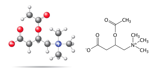 Структурная формула ацетилкарнитина