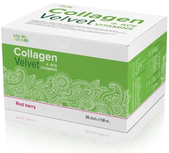 Коробочка с флаконами добавки Collagen Velvet от Liquid&Liquid