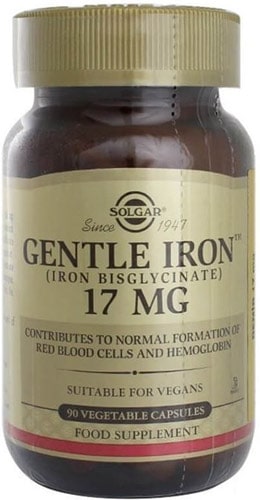 Iron gentle добавка 90 капсул 17 мг
