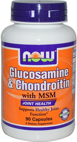 90 капсул БАДа Now Glucosamine Chondroitin Msm