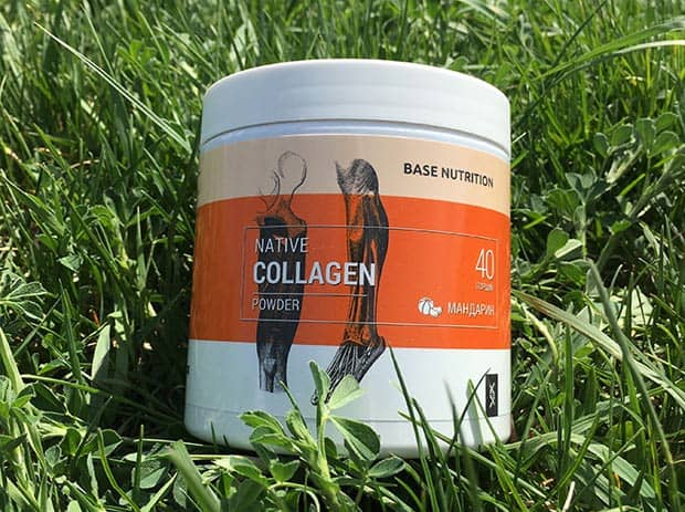 Упаковка Native Collagen от CMTech с мандарином на траве