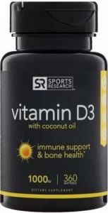 Черная упаковка Vitamin D3 with Coconut Oil 