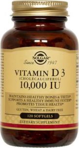 Упаковка БАДа Добавка Vitamin D3 (Cholecalciferol) от Solgar