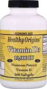 БАД с витамином Vitamin D3 Healthy Origins