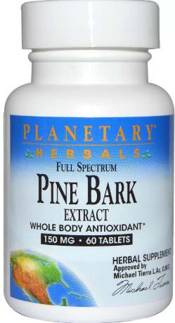 БАД Planetary Herbals, Full Spectrum, Pine Bark Extract