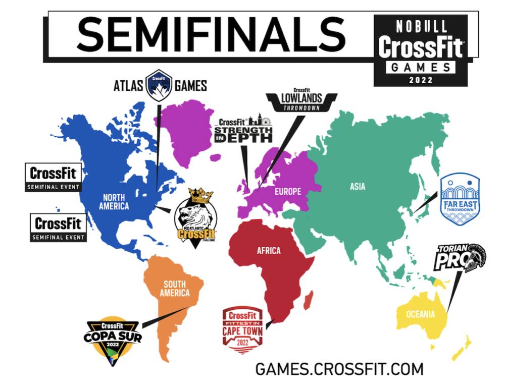Карта полуфинальных событий